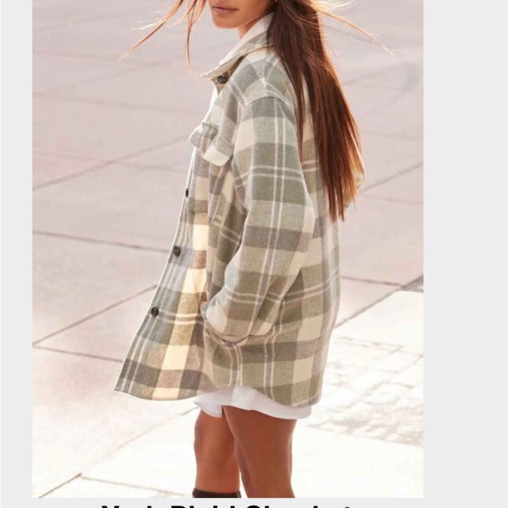 Dynamite Gray Plaid Jacket